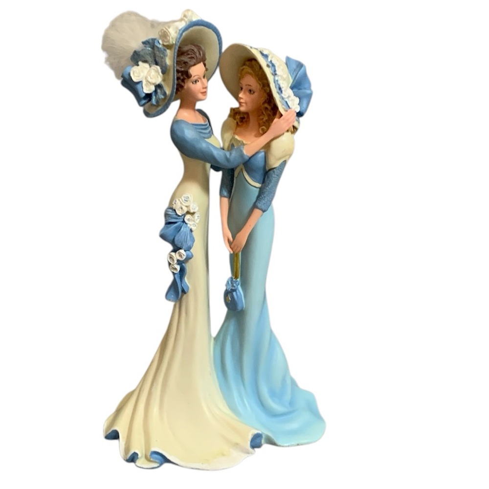 Thomas Kinkade My Granddaughter Figurine with Blue and Cream Accents